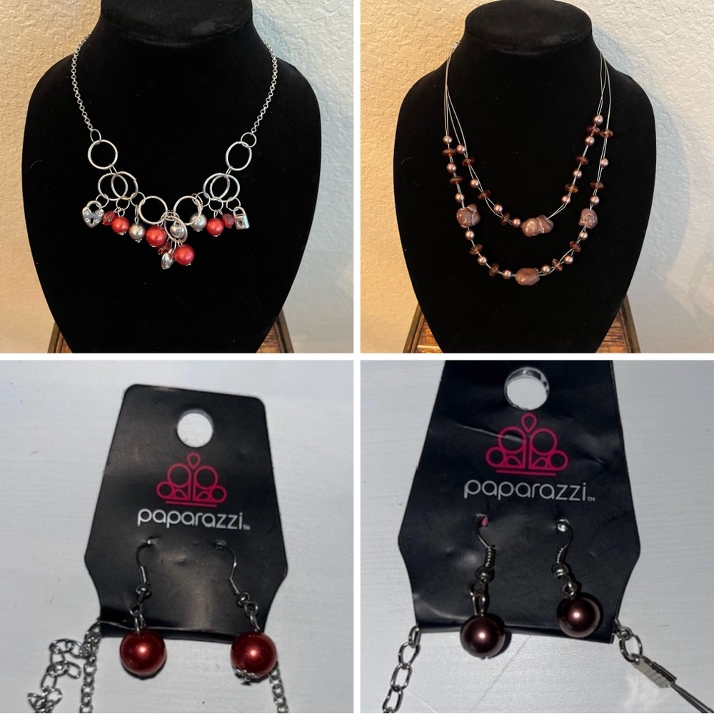 2 Paparazzi Earrings and necklace sets